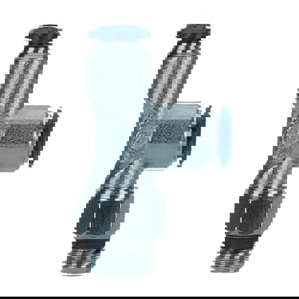 Push-To-Connect Tube to Universal Thread Tube Fitting: Swivel Run Tee, 1/2